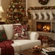 thumbnail image 5 of Seyotauo Red Christmas Pillow Covers 18x18 Farmhouse Christmas Decorations Snowman Wreath Santa Claus Tree Merry Christmas Holly Jolly Winter Holiday Decor Throw Cushion Case for Home Couch, 5 of 6
