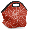 thumbnail image 2 of Herdesigns Spiders Web Neoprene Lunch Bag, Red Insulated Lunch Box for Women Men Washable Lunch Tote Soft Lunch Container With Zipper for Work Picnic Travel, 2 of 7