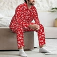 thumbnail image 7 of Sikiie Hohoho Mens Pajama Set, Soft Warm Long Sleeve Sleepwear, Cozy Button-Down Pjs for Men-Medium, 7 of 7