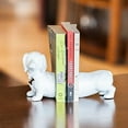 thumbnail image 2 of Danya B Dachshund Dog Bookend Set - White, 2 of 2