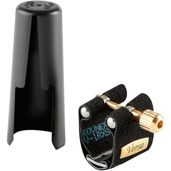 Rovner Versa Soprano Saxophone Ligature and Cap Fits Small Hard Rubber Soprano Sax Mouthpieces