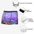 thumbnail image 6 of Fotbe Colorful Purple Cosmos Flower Men’s Total Support Pouch Boxer Briefs, X-Temp Cooling, Moisture-Wicking Underwear, Regular, Long-leg and Trunk-Medium, 6 of 9