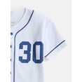 thumbnail image 7 of Sandlot Boys Short Sleeve Button Up Graphic Baseball Jersey, Sizes 4-18, 7 of 7