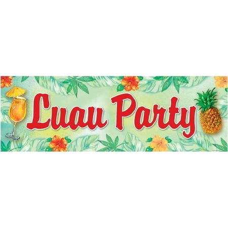 Pineapple Punch Cocktail Summer Luau Pool Party Decoration Giant Plastic Banner