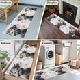 thumbnail image 5 of Runner Rug 2'x6', Black Cow Floral Washable Non-Slip Hallway Runner Rugs, Grey Wooden Farmhouse Animals Bedside Rugs Floor Mats Carpet Runners for Kitchen Bathroom Laundry Room, 5 of 8