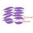 thumbnail image 2 of Unique Bargains Feather Shape Removable Peel and Stick Wall Decals Sticker Perfect Decor Office Living Room Purple 12pcs, 2 of 7