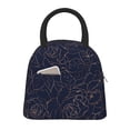 thumbnail image 1 of Balery Navy Dark Blue Bolsa de Almuerzo para Mujeres, Caja de Almuerzo, Bolsa de Almuerzo Pequeña Impermeable, Tote de Almuerzo Reutilizable con Gran Capacidad, 1 of 6