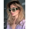 thumbnail image 2 of Gafas de Sol FEISEDY Oversize Cuadradas con Montura Gruesa B4074, 2 of 7