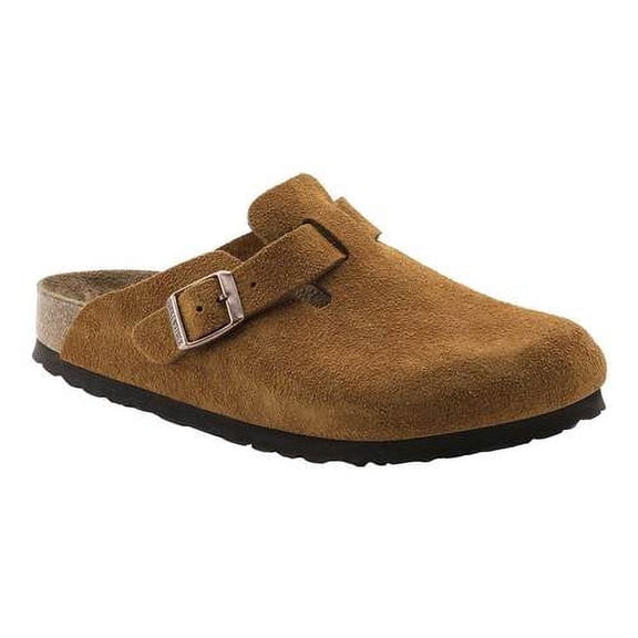 Birkenstock Boston Suede with Soft Footbed