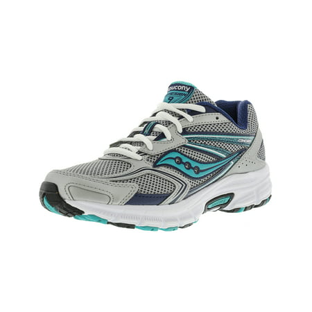 Saucony - Saucony Women's Grid Cohesion 9 Silver / Navy Teal Ankle-High ...