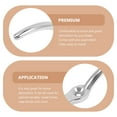 thumbnail image 3 of ORDDIART 4Pcs 316 Stainless Steel Boat Cleats Corrosion Resistant Silver, 3 of 5