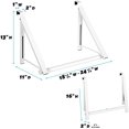 thumbnail image 3 of Hold N’ Storage Collapsible Double Over the Door Hook & Clothes Drying Rack, White, 3 of 9