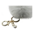 thumbnail image 2 of Windfall Colorful Women Faux Rabbit Fur Ball Pompom Keychain Phone Handbag Charm Pendant, 2 of 8