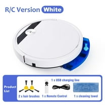 Uutvmp Robot Vacuum, Intelligent Sweeping Robot 3-in-1 Robot Vacuum Cleaner Sweeping Robot, Mini Cleaning Robot Automatic Vacuum Cleaner, Ultra Slim Vacuum Mop Robot for Hard Floors