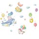 thumbnail image 1 of Conjunto de pegatinas de pared ecológicas JAMW animales nubes globos Decoración habitación niños, 1 of 4