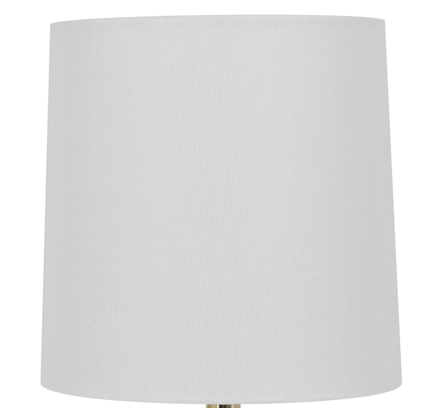 Mainstays 12.75 Inch White Ball Table Lamp with White Linen Shade