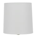 thumbnail image 3 of Mainstays 12.75 Inch White Ball Table Lamp with White Linen Shade, 3 of 6