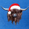 thumbnail image 3 of CafePress - Highland Cow Santa Hat Xmas T Shirt - Mens Football Shirt, 3 of 4