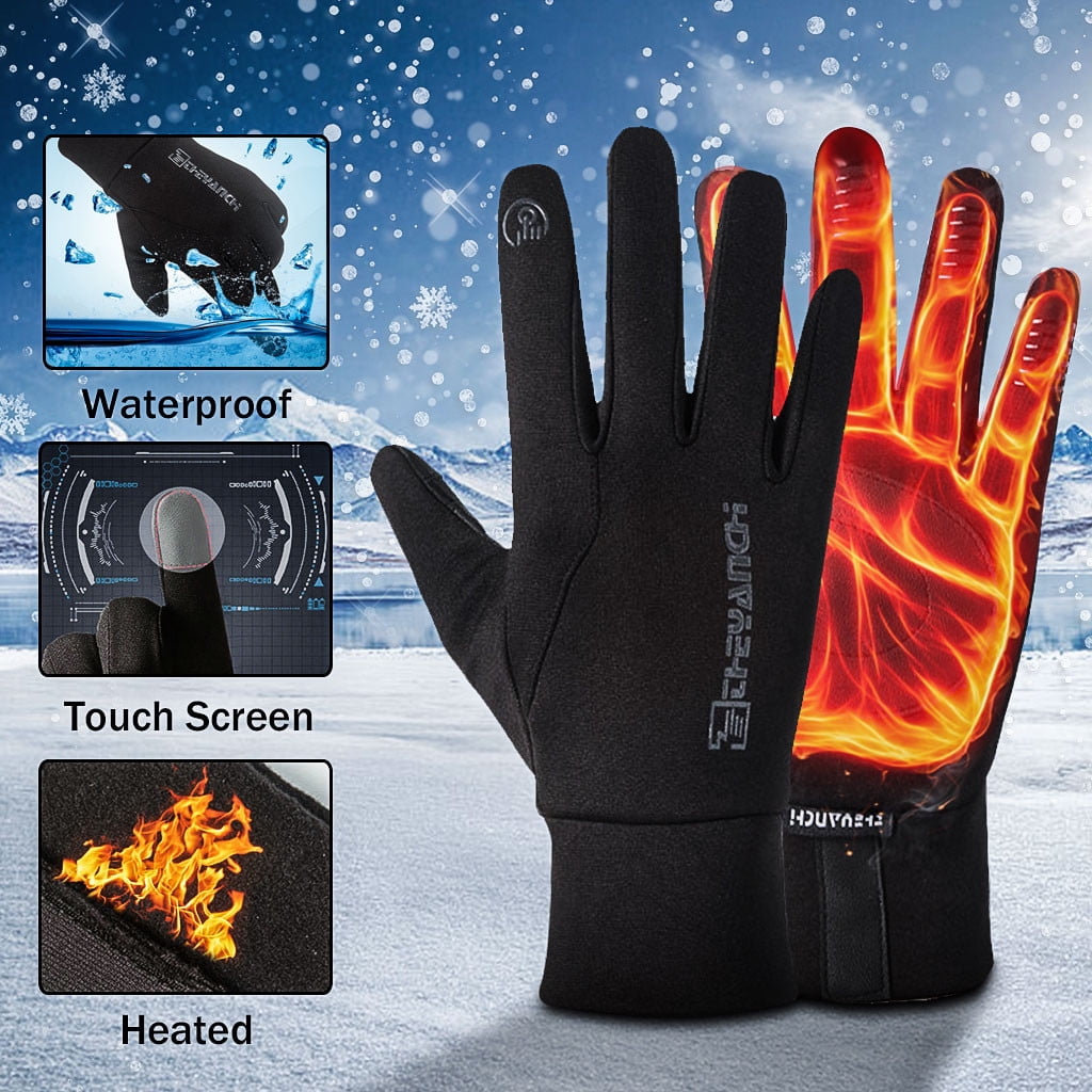 Winter Gloves Villus Outdoor Thick Warm Cold Weather Windproof Rider Skiing Large Winter Gloves Villus Outdoor Thick Warm Cold Weather Windproof Rider Skiing Large