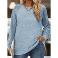 thumbnail image 3 of NISVIYA Plus Size Womens Sweaters Trendy Crewneck Tops Casual Long Sleeve Pullover Winter Comfortable Ribbed Knit Tees, 3 of 5