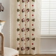 thumbnail image 6 of 2 Panels Modern Christmas Sheer Curtains, Bells Santa Claus Print, Rod Pocket Window Drapes for Living Room and Dining Room, Washable Polyester Voile, Decorative Transparent Curtain Panels, 6 of 7