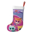 thumbnail image 2 of Super Kitties Christmas Stocking Xmas Decorative Sock Double-Sided Print Hanging Gift Sock For Party & Tree Decoration 1pcs, 2 of 8
