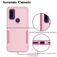 thumbnail image 6 of eBizWare Case for Motorola Moto G Pure, Moto G Power 2022 Rugged Phone Case, Military Grade 2 in1 Hybrid Heavy-Duty Rubber Shockproof Protective Slim TPU Cover (Pink), 6 of 6