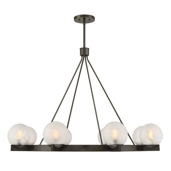 Darien 8-Light Chandelier in Mediterranean Bronze