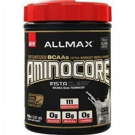 AllMax Aminocore BCAA Powder, White Grape, 111 Servings