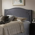 thumbnail image 2 of Bowery Hill Contemporary Fabric Upholstered Full Headboard in Dark Gray, 2 of 2