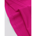 thumbnail image 7 of Hot Pink High Waist Knee-Length Fish Tail Skirt, Fitted Stretchy Polyester Blend Office & Commute Skirt, 7 of 7