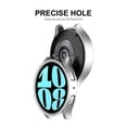 thumbnail image 2 of KAIYANG Para Samsung Galaxy Watch6 40 mm Estuche para reloj de PC galvanizado con película de pantalla de vidrio templado 9H de 0,2 mm Estilo B Samsung Galaxy Watch6 Multicolor, 2 of 5
