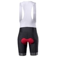 thumbnail image 4 of Pantalones cortos de secado rápido con pechera para bicicleta acolchados transpirables para hombre Arsuxeo Negro/2XL, 4 of 7