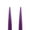 Bordeaux, variant on Traditional Danish Style Pointed Taper Candles - 9 Inch - Pairs