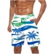 thumbnail image 1 of Pantalones Cortos para Hombre de Cintura Elástica con Bolsillos Pantalones de Playa de Impresión Casual, Poliéster Ligero de Moda para la Primavera Verano Al Aire Libre Y el Uso Diario, 1 of 5