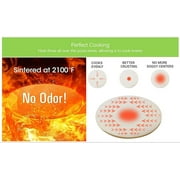 12 Round Pizza Stones, Cordierite, White