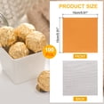 thumbnail image 2 of 100 piezas de envoltorios de caramelos de papel de aluminio, envoltorios de chocolate de 6 x 6 pulgadas, papel de aluminio (naranja, cuadrícula fina), 2 of 6