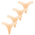 thumbnail image 2 of Gibobby Bragas Regalo de Navidad 4 piezas Paquete de Tanga para dama Calzoncillos Bragas de encaje sexy Ropa interior Bragas Bikini Sólido Calzoncillos para mujer(E,M), 2 of 5