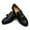 BLACK-01, variant on JITAI Men's Dress Loafer Shoes Slip-on Loafer Tassel Loafer White Size 10