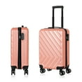 thumbnail image 3 of 20" Unisex Hardside Carry-On Spinner Luggage, Rosegold, 3 of 5