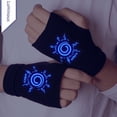 thumbnail image 4 of Guantes de anime bidimensionales que rodean el logotipo de la hoja de madera UZhi Po algodón de doble capa grueso cálido, 4 of 5