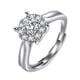 thumbnail image 2 of Anillos para mujer, regalos para mujer 2022, nuevo anillo de moissanita con diamante de ajuste abierto, ajustador de tamaño abierto para anillos sueltos., 2 of 5