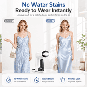 Hicloud Vacuum Steamer, Handheld Travel Garment Steamer for Clothes, 2500Pa Suction for Clothes Grips, Steaming & Ironing 2 In 1, 3 Modes