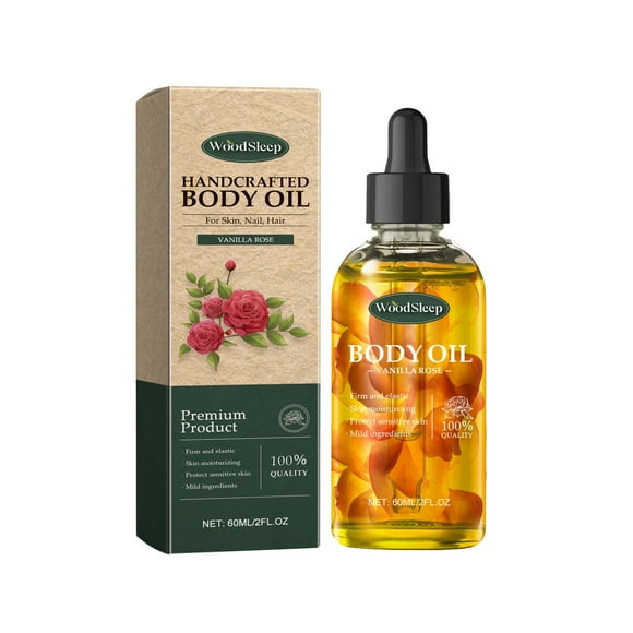 Deals of The Day Clearance! Strawberry Crisp Handcrafted Body Oil for Nourishing and Softening Skin, Moisturizing Body Oil for Daily Hydration, 60ml