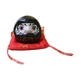 thumbnail image 2 of Alcancía Daruma de cerámica, figura japonesa, decoración de escritorio, maceta para guardar cosas en el armario. negro, 2 of 7