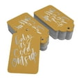 thumbnail image 2 of Inkdotpot 100 Pack Real Silver Foil Paper Tags Baby It's Cold Outside Baby Shower Favor Hang Tag, 2 of 6