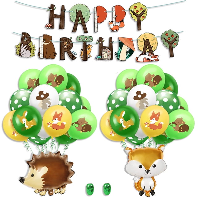Birthday Balloon Set Cartoon Animal Party Balloon Jumbo Balloon Party Banner