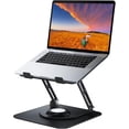 thumbnail image 1 of Laptop Stand for Desk Adjustable Computer Stand with Rotating Base Ergonomic Laptop Riser for Collaborative Work Foldable & Portable Laptop Stand fits for All Lap, 1 of 6