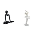 thumbnail image 1 of Escultura de pensador abstracto, figura de bailarina moderna, estatua creativa de bailarina, adorno decorativo para dormitorio, armario, estantería, c, 1 of 8