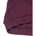 thumbnail image 4 of Women's Long Sleeve Tunics Color Block Cutout Sweatshirt Loose Fit Tops, 4 of 5